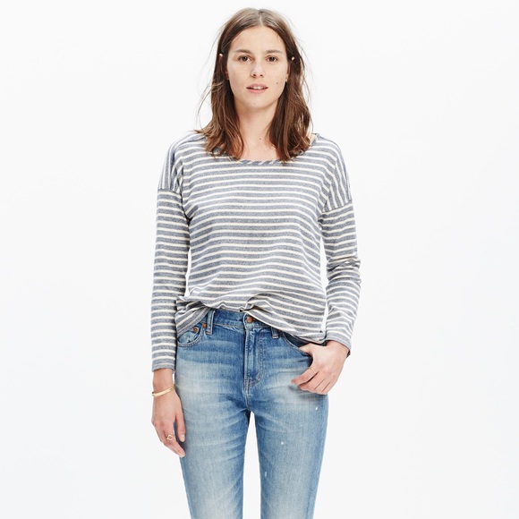 Madewell Tops - 🏆HP🏆Madewell Striped Chart Long Sleeve Tee